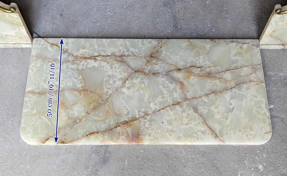 Cheminée décorative en onyx Cheminée décorative en onyx-10