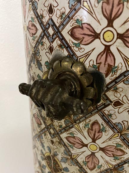 Poêle ancien polychrome Poêle ancien polychrome-5