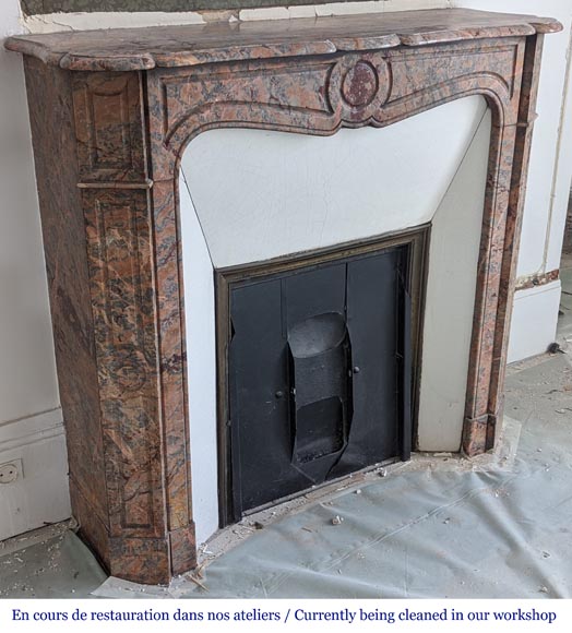 Cheminée de Style Louis XV modèle Pompadour en marbre Enjugerais Cheminée de Style Louis XV modèle Pompadour en marbre Enjugerais-2