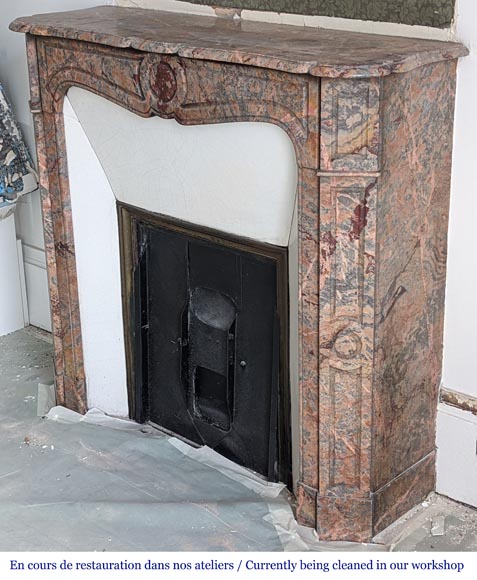 Cheminée de Style Louis XV modèle Pompadour en marbre Enjugerais Cheminée de Style Louis XV modèle Pompadour en marbre Enjugerais-5