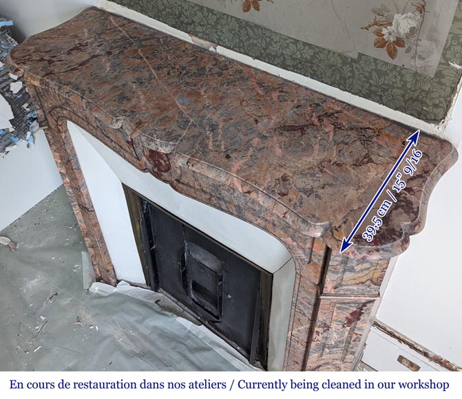 Cheminée de Style Louis XV modèle Pompadour en marbre Enjugerais Cheminée de Style Louis XV modèle Pompadour en marbre Enjugerais-8