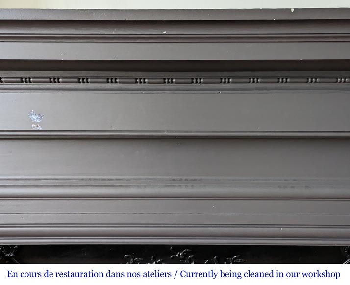 Cheminée de style Napoléon III en bois peint Cheminée de style Napoléon III en bois peint-2