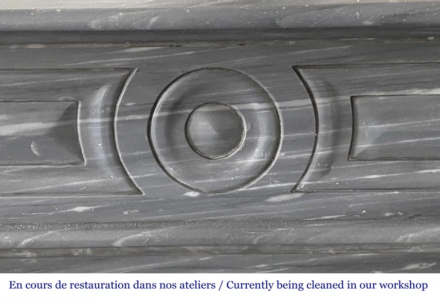 Cheminée de style Napoléon III modèle Capucine en marbre bleu Turquin Cheminée de style Napoléon III modèle Capucine en marbre bleu Turquin-1