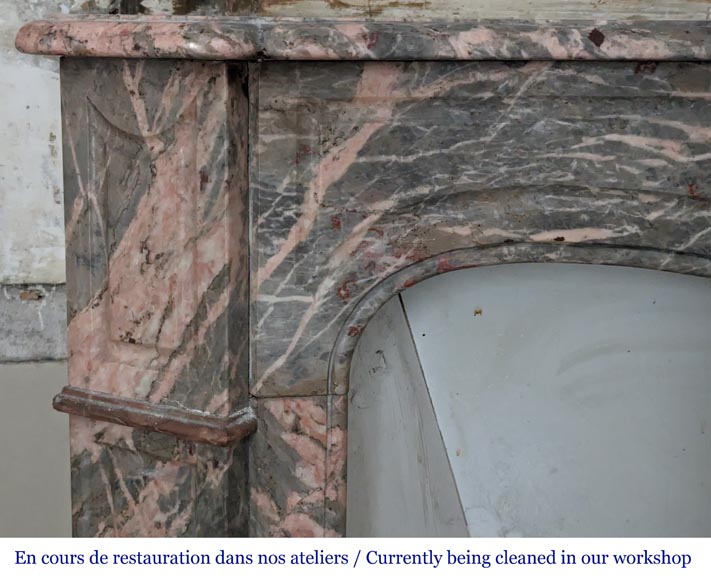 Cheminée de style Louis XV en marbre Enjugeraie Cheminée de style Louis XV en marbre Enjugeraie-4