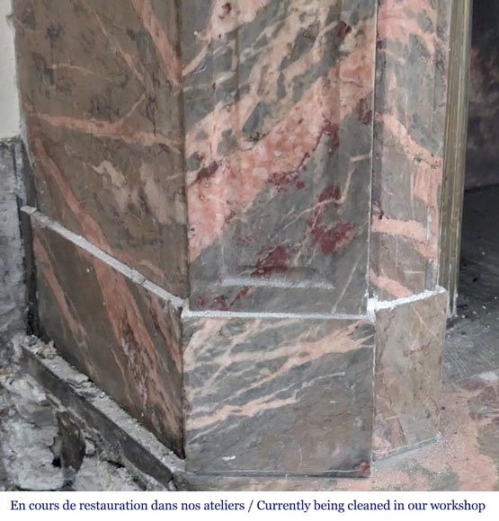 Cheminée de style Louis XV en marbre Enjugeraie Cheminée de style Louis XV en marbre Enjugeraie-5