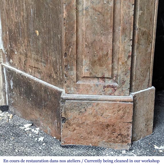 Cheminée de style Louis XV modèle Pompadour en marbre Enjugerais Cheminée de style Louis XV modèle Pompadour en marbre Enjugerais-3