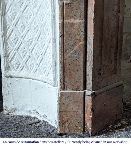 Cheminée de style Louis XV modèle Pompadour en marbre Enjugerais Cheminée de style Louis XV modèle Pompadour en marbre Enjugerais-6