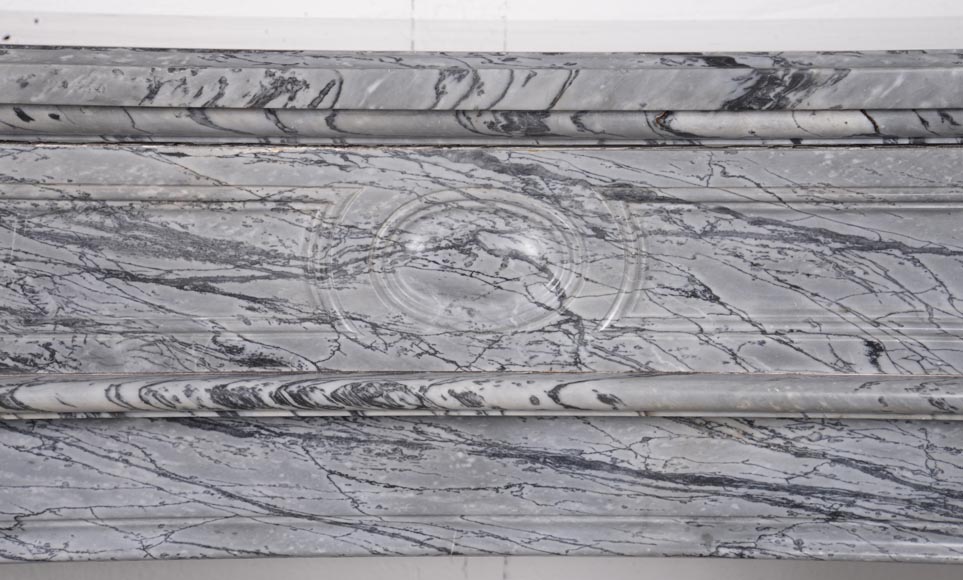 Cheminée de style Louis XVI en marbre Bleu Fleuri Cheminée de style Louis XVI en marbre Bleu Fleuri-1