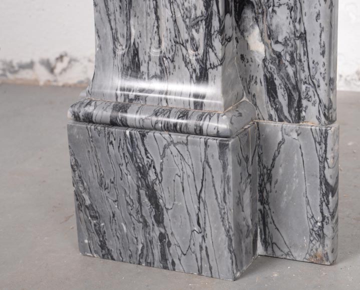 Cheminée de style Louis XVI en marbre Bleu Fleuri Cheminée de style Louis XVI en marbre Bleu Fleuri-4