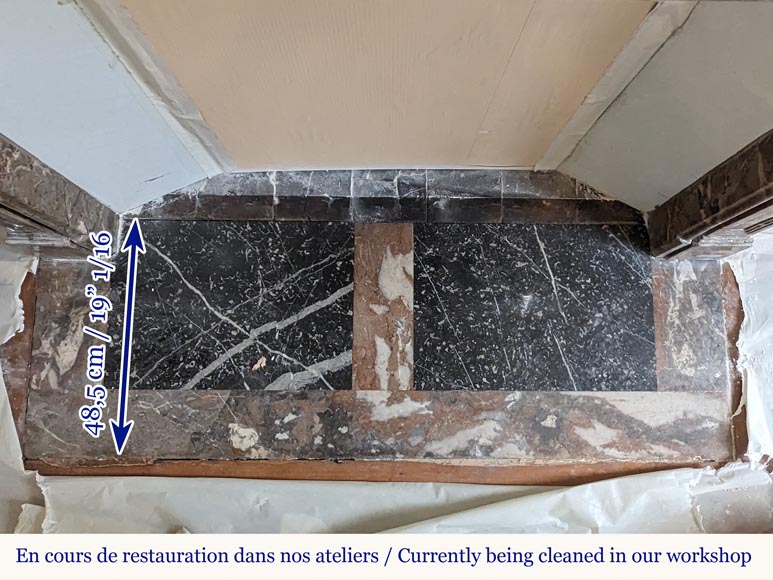 Cheminée d'époque Louis XVI en marbre Rouge Royal Cheminée d'époque Louis XVI en marbre Rouge Royal-8