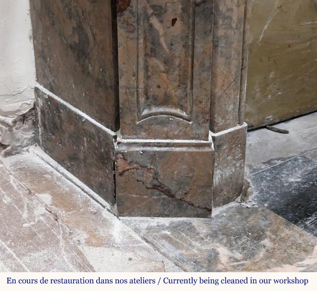 Cheminée de style Louis XV modèle Pompadour en marbre Enjugerais Cheminée de style Louis XV modèle Pompadour en marbre Enjugerais-4