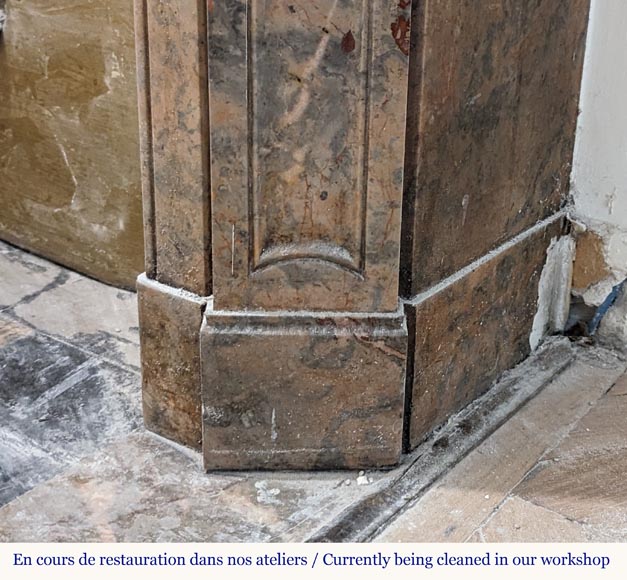 Cheminée de style Louis XV modèle Pompadour en marbre Enjugerais Cheminée de style Louis XV modèle Pompadour en marbre Enjugerais-7