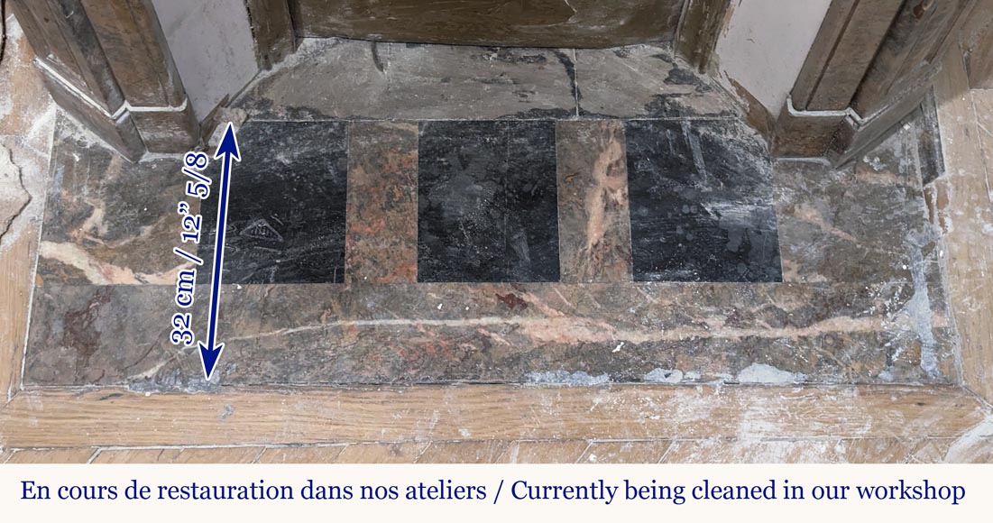 Cheminée de style Louis XV modèle Pompadour en marbre Enjugerais Cheminée de style Louis XV modèle Pompadour en marbre Enjugerais-8