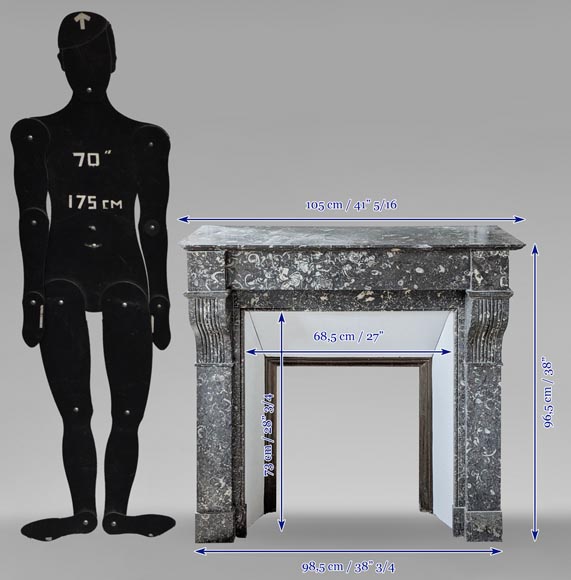Cheminée de style Napoléon III à modillons Cheminée de style Napoléon III à modillons-8