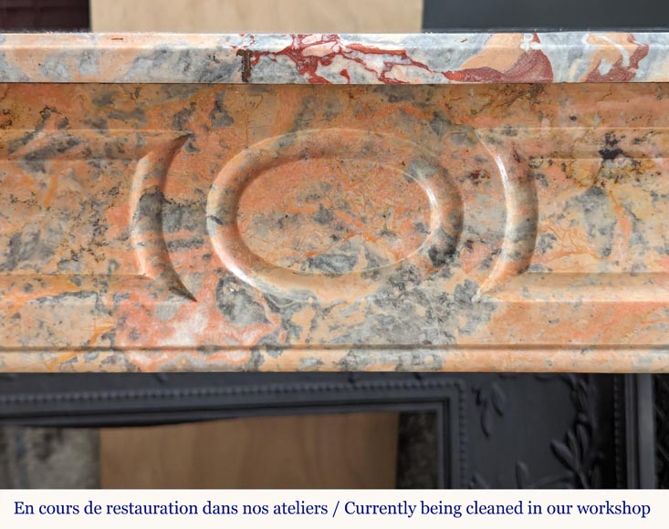 Cheminée de style Louis XV modèle Pompadour en marbre Enjugerais Cheminée de style Louis XV modèle Pompadour en marbre Enjugerais-1