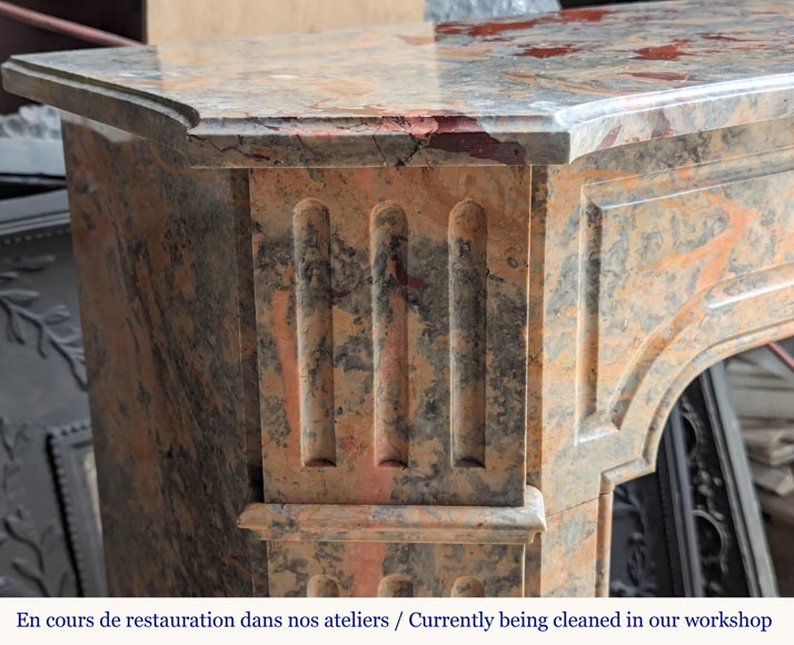 Cheminée de style Louis XV modèle Pompadour en marbre Enjugerais Cheminée de style Louis XV modèle Pompadour en marbre Enjugerais-3