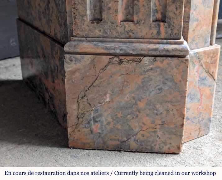 Cheminée de style Louis XV modèle Pompadour en marbre Enjugerais Cheminée de style Louis XV modèle Pompadour en marbre Enjugerais-4