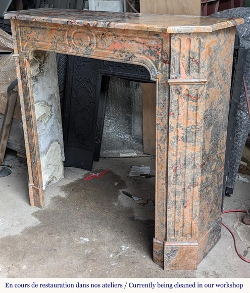 Cheminée de style Louis XV modèle Pompadour en marbre Enjugerais Cheminée de style Louis XV modèle Pompadour en marbre Enjugerais-5