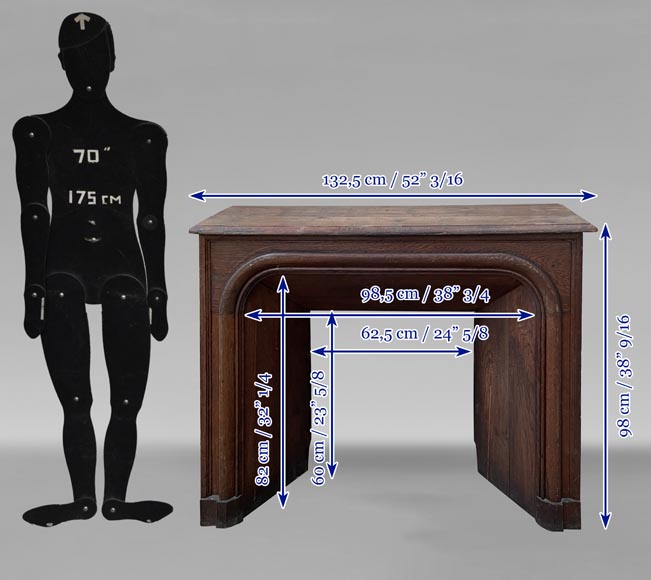 Cheminée de style Louis XIV en chêne Cheminée de style Louis XIV en chêne-9