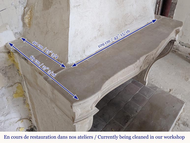 Cheminée de style Louis XV type Bourguignonne en pierre Cheminée de style Louis XV type Bourguignonne en pierre-10