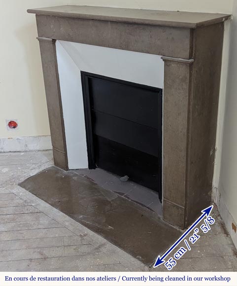 Cheminée de style Louis XVI en marbre de Lunel Cheminée de style Louis XVI en marbre de Lunel-5