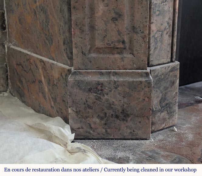 Cheminée de style Louis XV modèle Pompadour en marbre Enjugerais Cheminée de style Louis XV modèle Pompadour en marbre Enjugerais-4