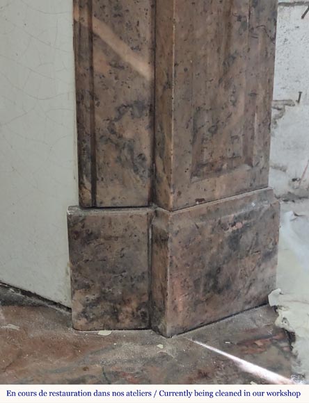 Cheminée de style Louis XV modèle Pompadour en marbre Enjugerais Cheminée de style Louis XV modèle Pompadour en marbre Enjugerais-7