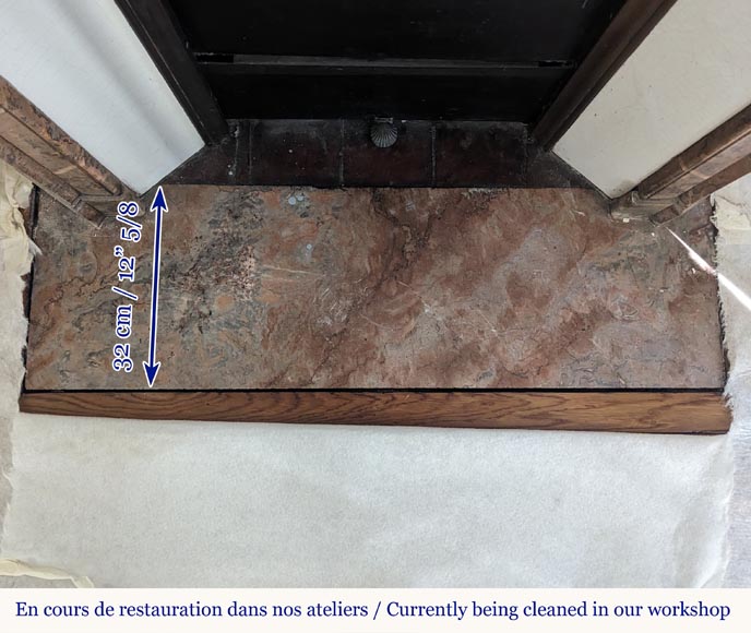 Cheminée de style Louis XV modèle Pompadour en marbre Enjugerais Cheminée de style Louis XV modèle Pompadour en marbre Enjugerais-8