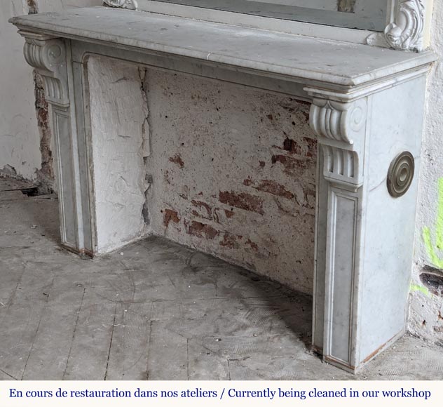 Console de style Napoléon III en marbre Console de style Napoléon III en marbre-3