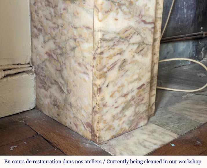 Cheminée de style Art Déco en marbre coloré Cheminée de style Art Déco en marbre coloré-4