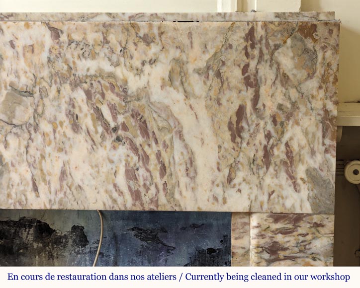 Cheminée de style Art Déco en marbre coloré Cheminée de style Art Déco en marbre coloré-6