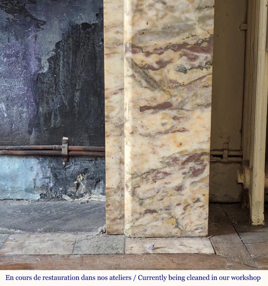 Cheminée de style Art Déco en marbre coloré Cheminée de style Art Déco en marbre coloré-7