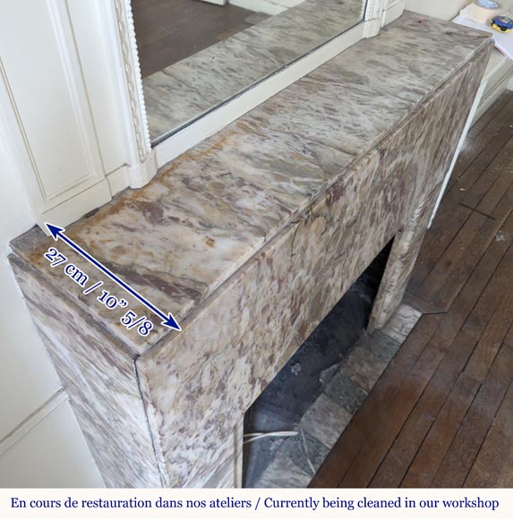 Cheminée de style Art Déco en marbre coloré Cheminée de style Art Déco en marbre coloré-8