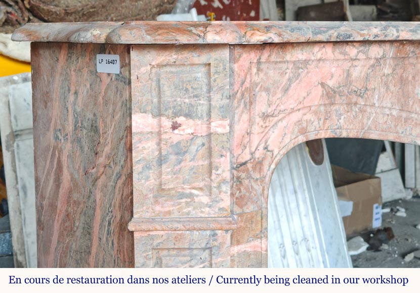 Cheminée de style Louis XV modèle Pompadour en marbre Enjugerais Cheminée de style Louis XV modèle Pompadour en marbre Enjugerais-3