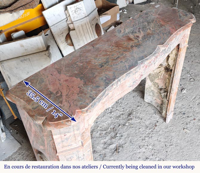 Cheminée de style Louis XV modèle Pompadour en marbre Enjugerais Cheminée de style Louis XV modèle Pompadour en marbre Enjugerais-8