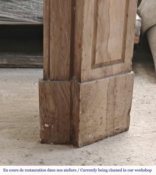 Cheminée de style Louis XV modèle Pompadour en marbre de Lunel Cheminée de style Louis XV modèle Pompadour en marbre de Lunel-6