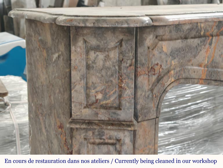 Cheminée de style Louis XV modèle Pompadour en marbre Enjugerais Cheminée de style Louis XV modèle Pompadour en marbre Enjugerais-3