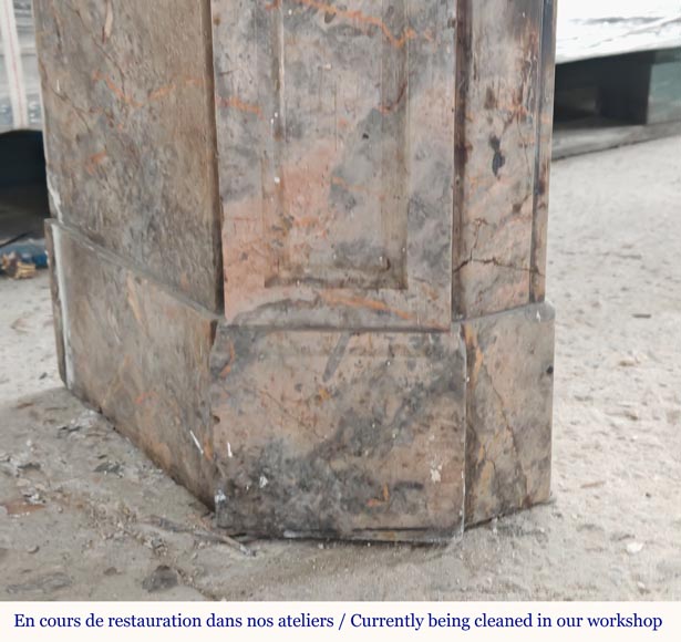 Cheminée de style Louis XV modèle Pompadour en marbre Enjugerais Cheminée de style Louis XV modèle Pompadour en marbre Enjugerais-4