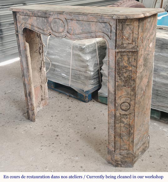 Cheminée de style Louis XV modèle Pompadour en marbre Enjugerais Cheminée de style Louis XV modèle Pompadour en marbre Enjugerais-5