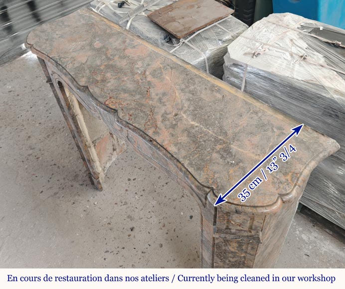 Cheminée de style Louis XV modèle Pompadour en marbre Enjugerais Cheminée de style Louis XV modèle Pompadour en marbre Enjugerais-7