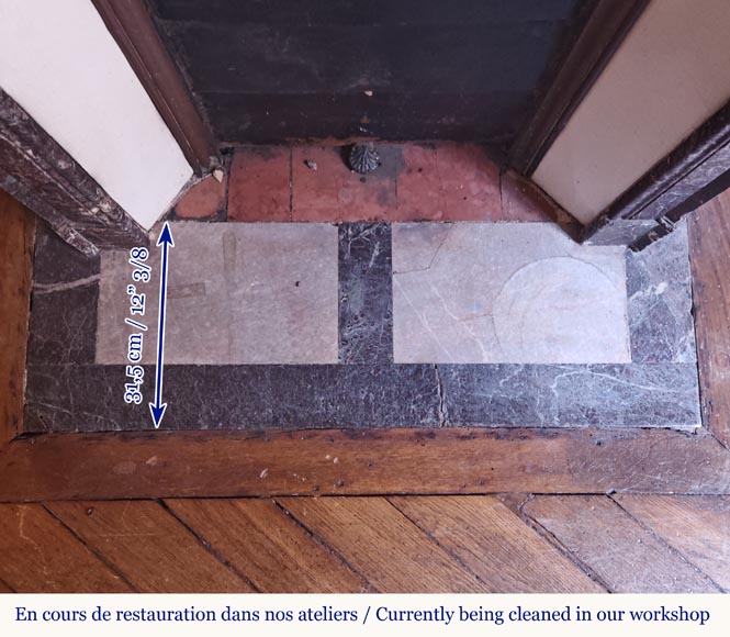 Cheminée de style Louis XV modèle Pompadour en marbre Levanto Cheminée de style Louis XV modèle Pompadour en marbre Levanto-8