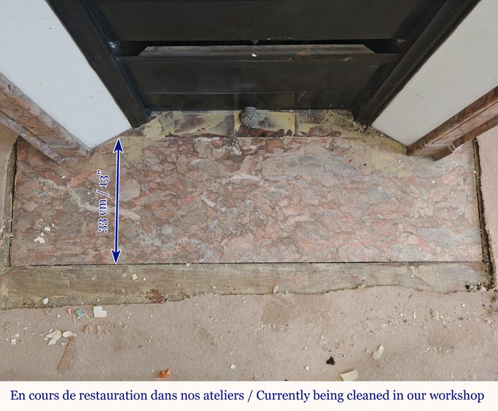 Cheminée de style Louis XV modèle Pompadour en brèche d'Enjugerais Cheminée de style Louis XV modèle Pompadour en brèche d'Enjugerais-8