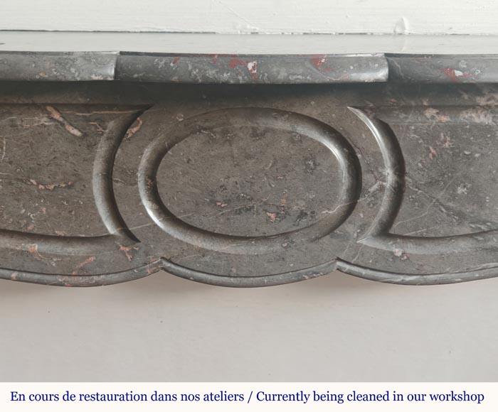 Cheminée de style Louis XV modèle pompadour sculptée en marbre Bois Jourdan Cheminée de style Louis XV modèle pompadour sculptée en marbre Bois Jourdan-1