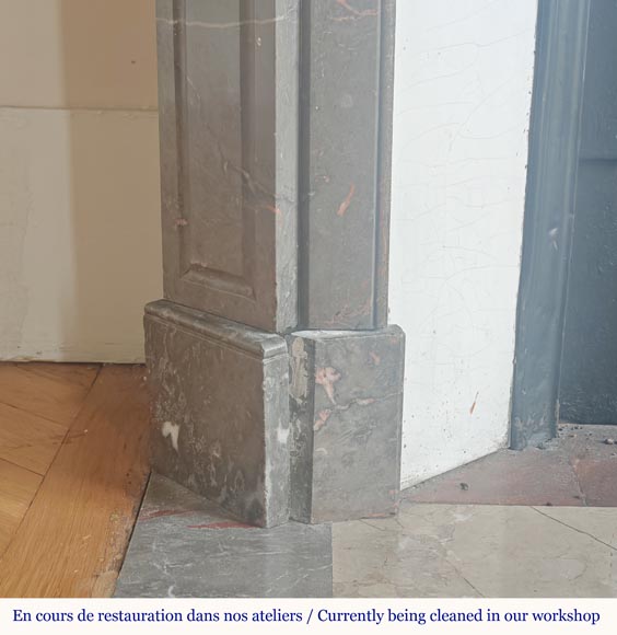 Cheminée de style Louis XV modèle pompadour sculptée en marbre Bois Jourdan Cheminée de style Louis XV modèle pompadour sculptée en marbre Bois Jourdan-4