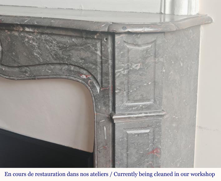 Cheminée de style Louis XV modèle pompadour sculptée en marbre Bois Jourdan Cheminée de style Louis XV modèle pompadour sculptée en marbre Bois Jourdan-6