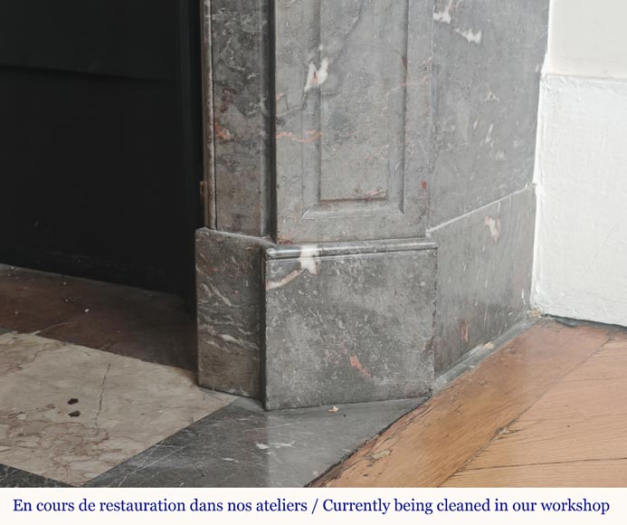 Cheminée de style Louis XV modèle pompadour sculptée en marbre Bois Jourdan Cheminée de style Louis XV modèle pompadour sculptée en marbre Bois Jourdan-7