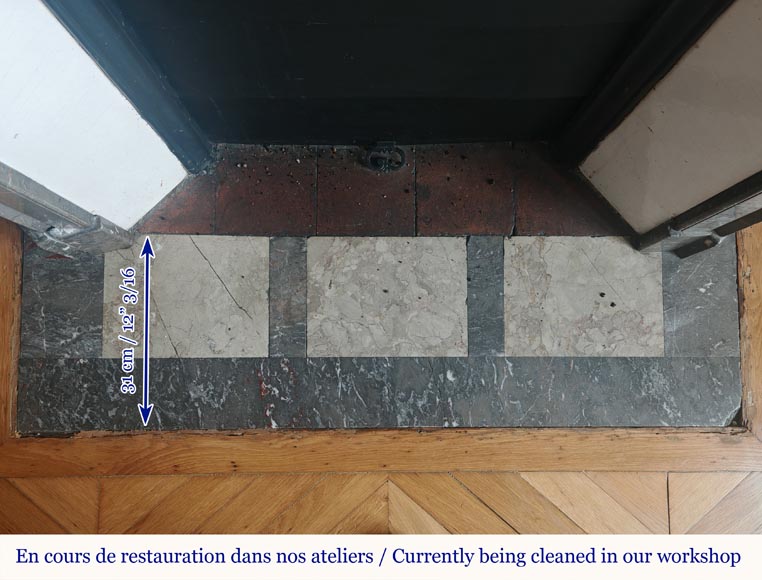 Cheminée de style Louis XV modèle pompadour sculptée en marbre Bois Jourdan Cheminée de style Louis XV modèle pompadour sculptée en marbre Bois Jourdan-8