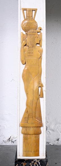 Cheminée ornée de motifs d’inspiration égyptienne, vers 1830 Cheminée ornée de motifs d’inspiration égyptienne, vers 1830-6