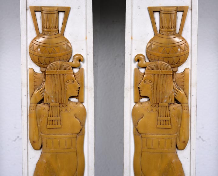 Cheminée ornée de motifs d’inspiration égyptienne, vers 1830 Cheminée ornée de motifs d’inspiration égyptienne, vers 1830-7