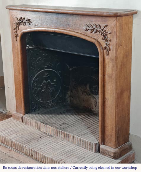 Cheminée en bois de style Napoléon III Cheminée en bois de style Napoléon III-5